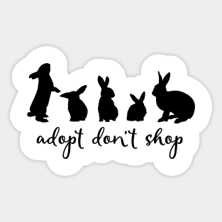 Adopt Don't Shop - Alternate Bunny Edition Sticker